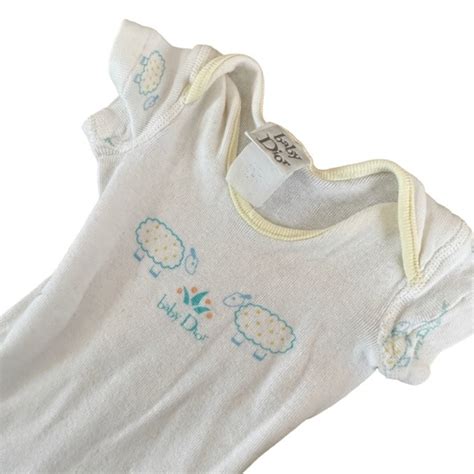 dior newborn baby set|vintage baby Dior layette sheep.